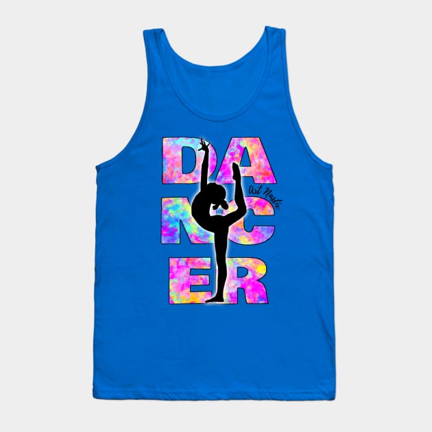 Art Nastix Dancer Design Tank Top by Art Nastix Designs